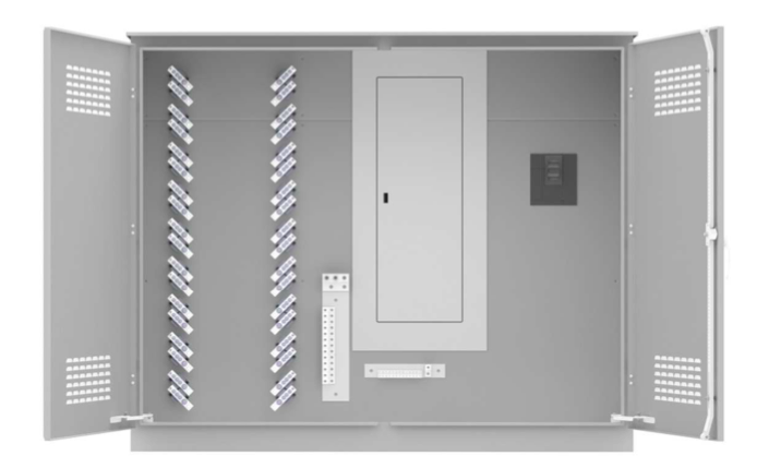 400A Single Phase Campground Power Distribution on white background.