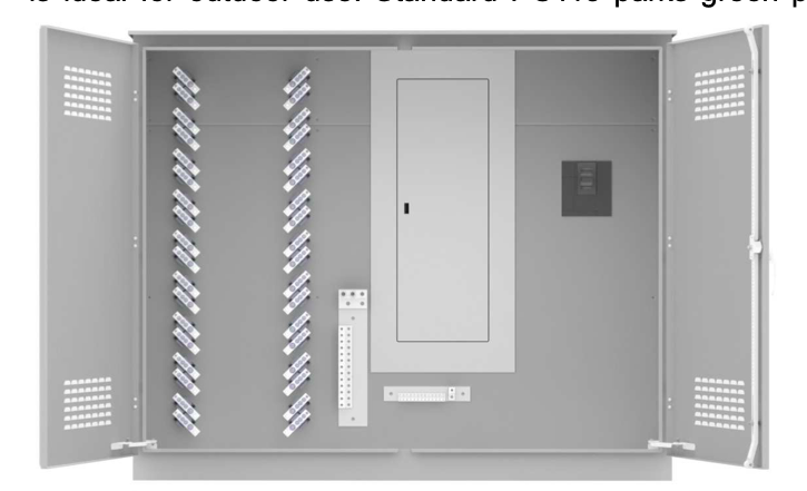 600A Single Phase Campground Distribution Center on white background.