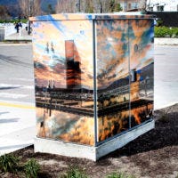 Wrapped control kiosk