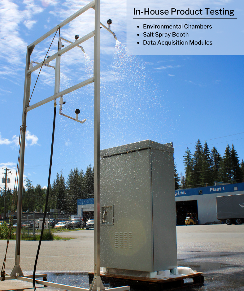 Valid rain testing system used to determine effectiveness of environmental damage to products