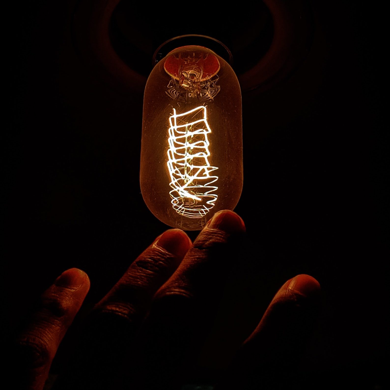 Tungsten light bulb