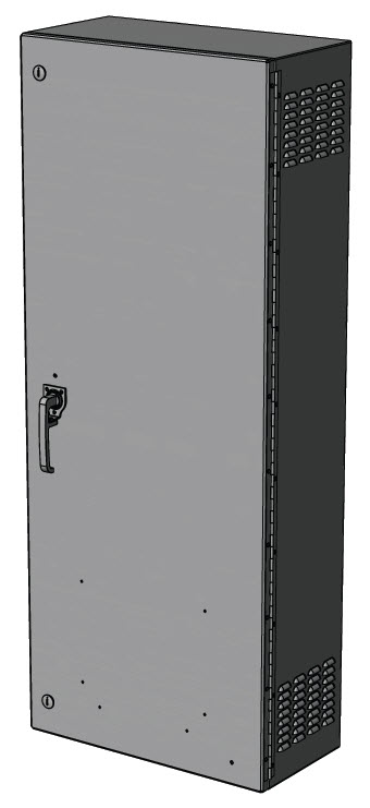 Rendering of a Dust Proof Enclosure.