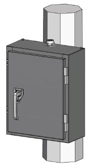 Rendering of a Highway Service Panel 60-100A, 12 CCT Enclosure.