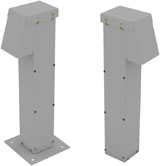 Rendering of a Parking Lot Pedestals with While-In-Use cover.