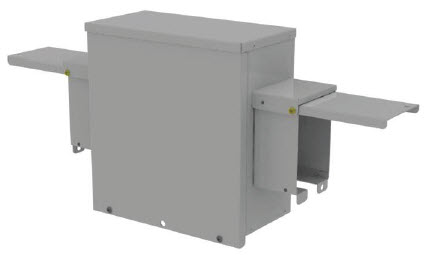 Rendering of a Wall Mount RV Outlet Box with While-In-Use Cover.