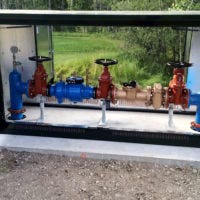 Open panel water enclosure